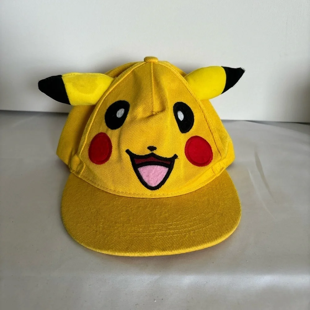 Pikachu Pokemon‎ yellow men's snap back hat